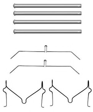 HELLA PAGID 8dz355204551 -  Комплектующие, колодки дискового тормоза